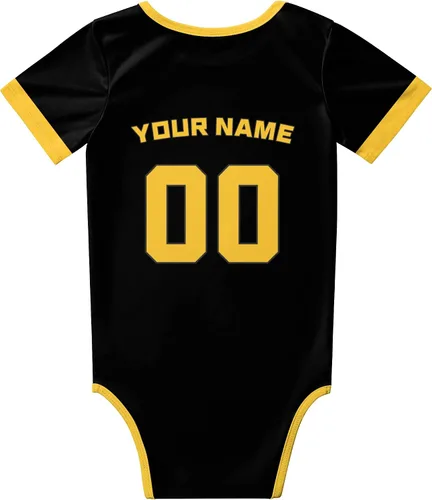 Vista 3 de Sfodcovy Ropa de bebé personalizada, ropa de bebé, número de nombre, recién nacido, regalos para bebé niño y niña