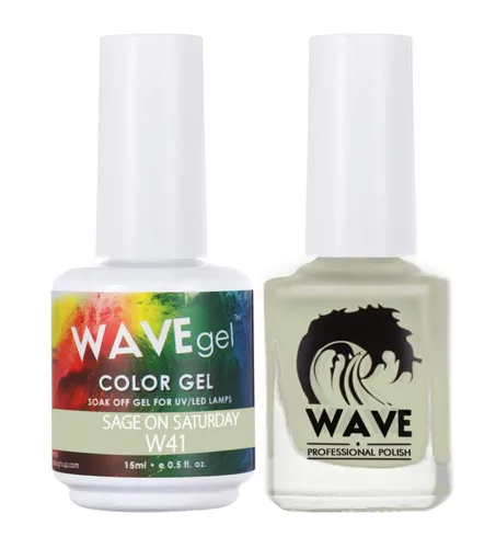 Vista 109 de WAVEGEL - Juego dúo de gel y esmalte de uñas a juego - Colección Simplicity - #P109 Blizzard I 0.5 onzas