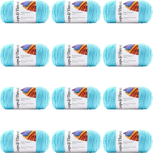 Vista 41 de MICHAELS Paquete de 12: Hilo sólido Soft Classic™ de Loops & Threads®