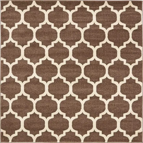 Vista 124 de Unique Loom Trellis Collection - Alfombra de área de Filadelfia, rectangular de 2 pies 2 pulgadas x 3 pies, color morado y marfil