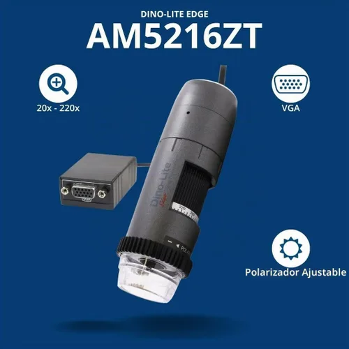 Vista 2 de Dino-Lite VGA AM5216ZT, microscopio polarizado 720p, 20x-220x