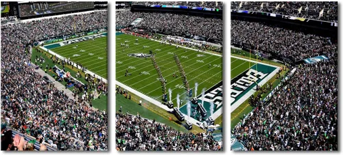 Vista 26 de TUMOVO MetLife Stadium - Decoración de pared de Nueva York, 3 piezas, lienzo, arte de pared para decoración del hogar, juegos de fútbol americano