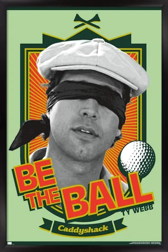 Vista 12 de Trends International Caddyshack - Póster de pared Be the Ball, 14.725 x 22.375 pulgadas, versión enmarcada de madera de granero