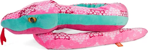 Vista 3 de Wild Republic - Peluche de serpiente de peluche, regalo para niños, panal rosado, 54