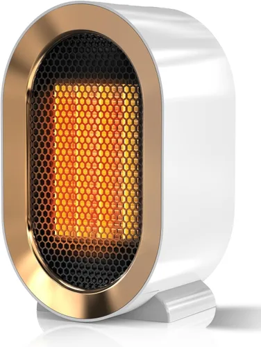 Vista 7 de Calentador Eléctrico de Espacio QQT, Calentadores de Espacio Portátiles de Alta Eficiencia Energética para Uso en Interiores, Ventilador Calentador
