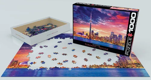 Vista 3 de EuroGraphics Toronto - Rompecabezas (1000 piezas), color azul