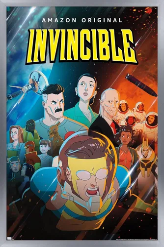 Vista 11 de Trends International Invincible - Póster de pared de una hoja, 14.72 x 22.37 pulgadas, versión enmarcada de madera de granero