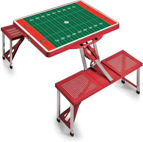 Vista 46 de PICNIC TIME NCAA North Carolina Tar Heels Folding Picnic Table - Camping Table - Outdoor Table with Umbrella Hole