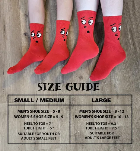 Vista 7 de Meloday 10 PACK Crazy Funny Emotion Crew Socks Soft Cotton - 10 different fun designs and color per pack