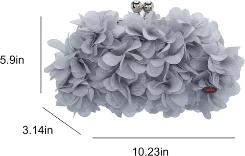 Vista 2 de Fawziya Carteras con corte floral para mujer, bolsos y embragues de noche