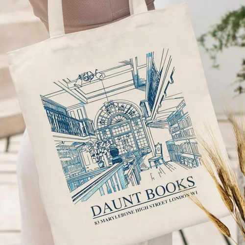 Vista 2 de Andeiltech Canvas Tote Bag Aesthetic Cute Vintage Tote Bags Book Shoulder bag Gifts Reusable Grocery Bags for Women