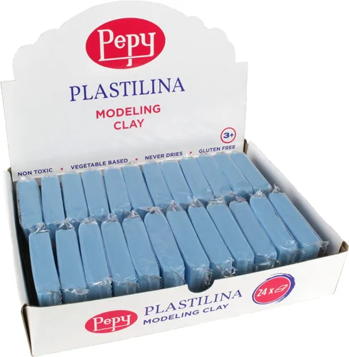Vista 10 de Pepy Plastilina - Arcilla de modelado reutilizable y que no se seca; juego de 24 barras, 1.4 onzas cada una, perfecta para proyectos de arte y Negro