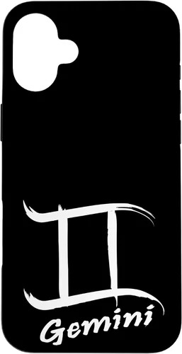 Vista 22 de iPhone 16 Gemini Sign With Zodiac Symbol Astrological Womens Mens Case