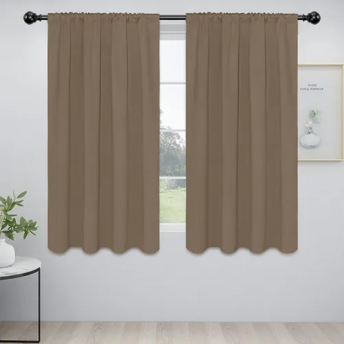 Vista 48 de Easy-Going - Cortinas opacas con bolsillo para varilla para dormitorio, cortinas de ventana para oscurecer la habitación para sala de estar