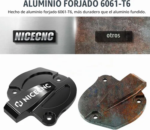 Vista 3 de NICECNC Protector de cubierta de sistema de ahorro negro compatible con Yamaha Raptor 700 YFM700 2013 2015-2023, Raptor 700R YFM700R 2012-2023