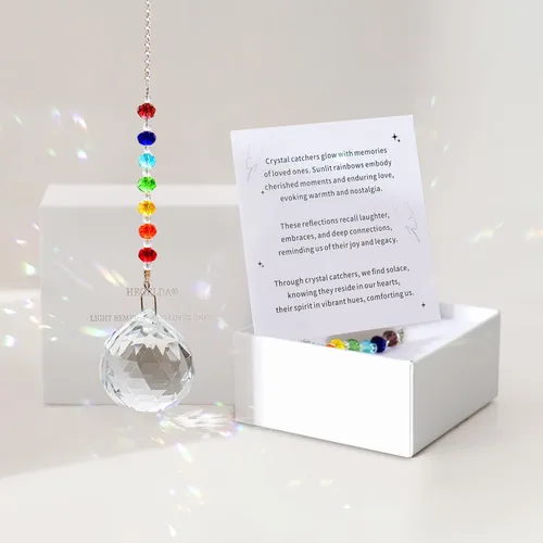 Vista 14 de Regalos conmemorativos para la pérdida de papá, atrapasoles de cristal en la memoria, regalos de condolencia por pérdida de papá y padre, regalos