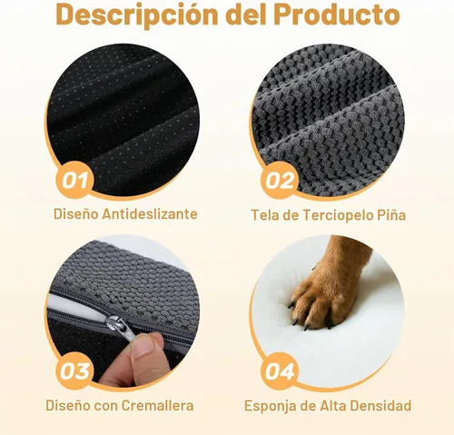 Vista 6 de Escaleras para perros pequeños, escalones plegables para perros de 18
