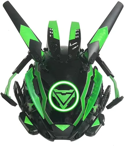 Vista 12 de Future Tech - Colección de máscaras brillantes para fiestas de disfraces