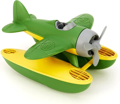 Vista 3 de Green Toys Hidroavión en Color Verde - Libre de BPA, Hidroavión Libre de Ftalatos para Mejorar el Agarre en Pinza. Juguetes y Juegos, 9 x 9.5 x 6