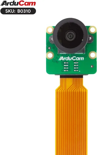 Vista 6 de Arducam Para Raspberry Pi Cámara Módulo 3 Amplio, 120 ° IMX708 Manual Focus Pi Cámara V3 con Lente M12, 5.9 in 15-22 Pin Cable FFC