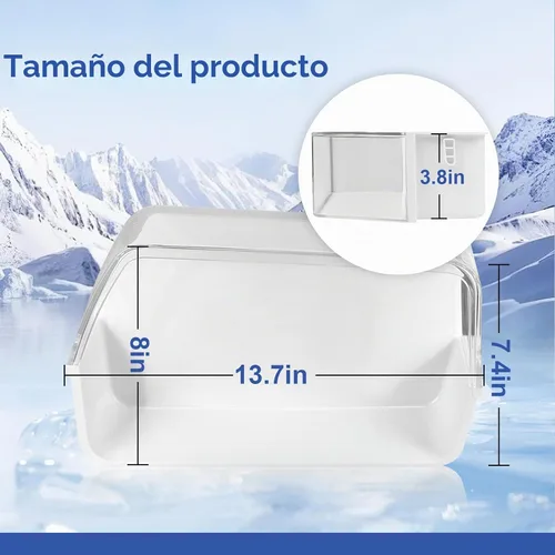 Vista 4 de DA97-12650A - Cesta de estante para puerta de refrigerador, lado derecho, compatible con Samsung RF260, RF261, RF263, estantes de refrigerador