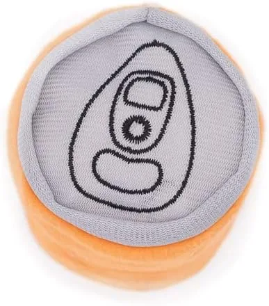Vista 2 de ZippyPaws - Juguetes para perros Squeakie Can, relleno Squeaker Plush Beverage Dog Toy - Fetcha