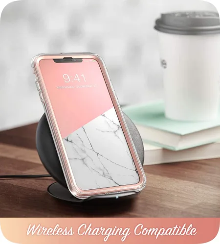 Vista 5 de Funda para iPhone XS, iPhone X, [protector de pantalla integrado] i-Blason [Cosmo] carcasa brillante para iPhone XS 5.8 pulgadas 2018 Full-Body