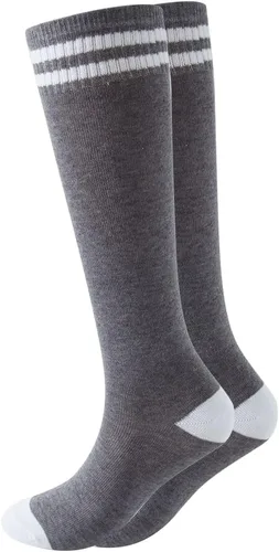 Vista 10 de Calcetines altos hasta la rodilla para niños, calcetines de fútbol de algodón para niños, niñas, niños pequeños