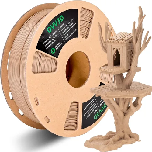Vista 41 de OVV3D - Filamento PLA para impresora 3D de 8.82 oz x 4 bobinas, PLA Transparente Pla Multicolor