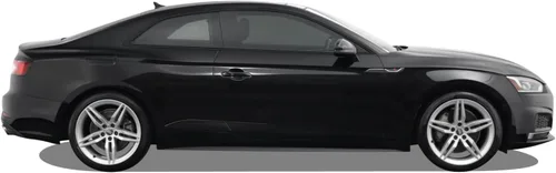 Vista 3 de SlickMod Revestimiento de vinilo opaco cromado para Audi A5 / S5 Coupé 2018-2023 (negro brillante)
