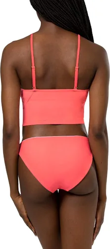 Vista 3 de Smart & Sexy Conjunto de parte superior larga y parte inferior de bikini reversible para mujer