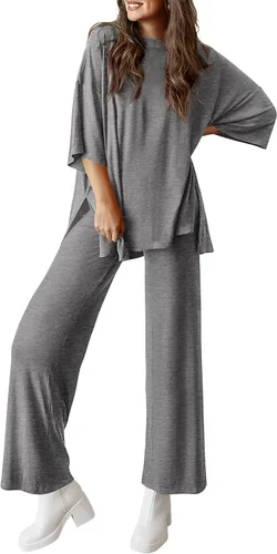 Vista 14 de PRETTYGARDEN Conjunto de dos piezas para mujer Negro