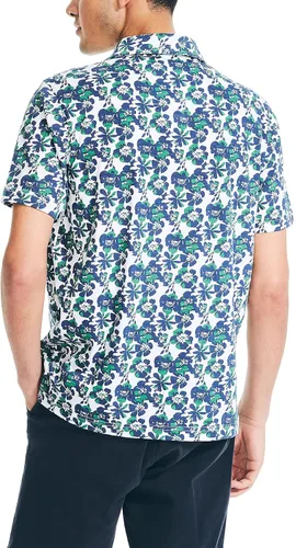 Vista 2 de Nautica Men's Sustainably Crafted Printed Polo
