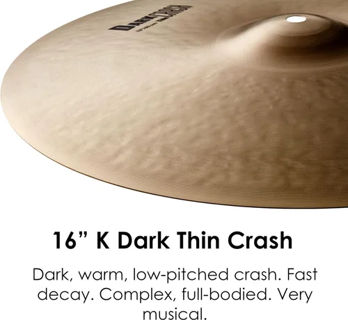 Vista 3 de Zildjian K Series Dark Crash Platillo - 16 pulgadas de espesor
