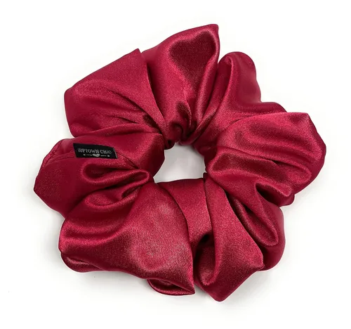 Vista 24 de XL Satin Scrunchie for Thick Hair – Oversized Hair Scrunchy for Ponytail Bun or Sleeping – Frizz Free Satin Hair Tie for Women and Girls