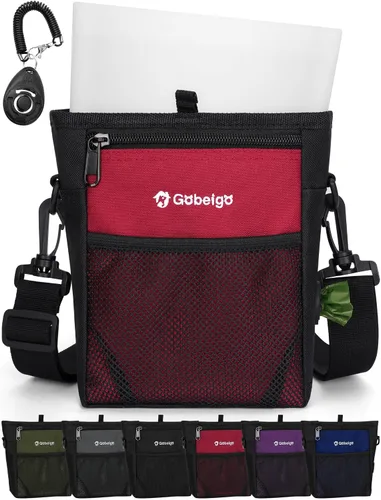 Vista 8 de Bolsa de Golosinas para Perros Gobeigo con Bolsa de Snacks de Silicona, Bolsillo Frontal se Ajusta a Todos los Teléfonos, Bolsa de 4 Tazas con Verde