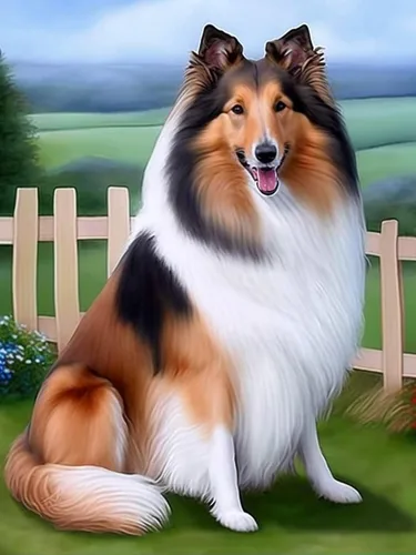 Vista 4 de Wergund - Kit de pintura de diamantes para perros y animales, kits de pintura de diamantes para adultos y niños, bordado de diamantes de imitación
