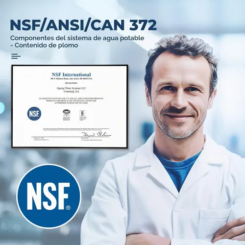 Vista 3 de iSpring WSP50ARJ, Certificado NSF, Filtro de agua de sedimentos de centrifugado, Tamaño Jumbo mejorado, Gran capacidad, Reutilizable con módulo