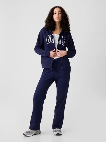 Vista 5 de GAP Sudadera con capucha y cremallera completa con logotipo para mujer