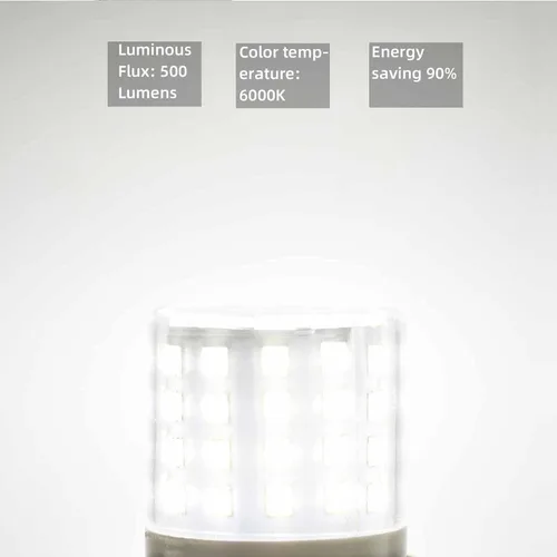 Vista 4 de Bombilla LED AC 100-265 V 3.5 W de repuesto para refrigerador KEI D34l luz blanca diurna 6000K E26 40W equivalente a halógeno 500Lm T10 bombillas