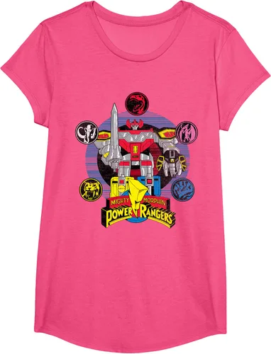 Vista 15 de Power Rangers Camiseta Megazord Asfalto