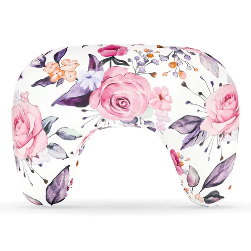 Vista 8 de Pea Pod Funda de almohada de lactancia, funda de almohada para mamás, suave, transpirable, tela de punto orgánico, fundas de almohada para recién