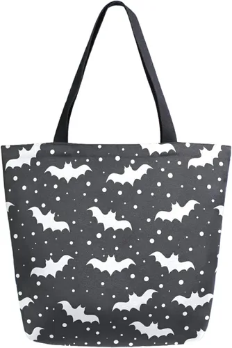 Vista 31 de Chic Funny Cute Pattern Big Handle Extra Large Shoulder Tote Bag for Beach Travel Weekender Gym Grocery Shopping