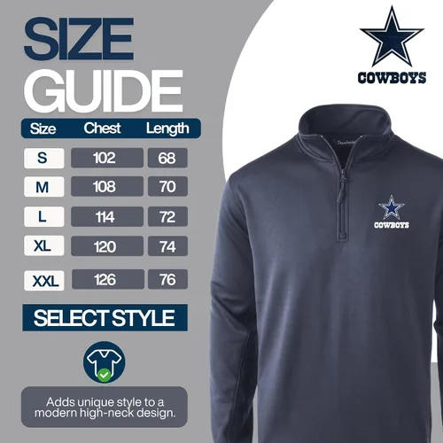 Vista 4 de Dunbrooke NFL mens All Star Tech Fleece 1/4 Zip