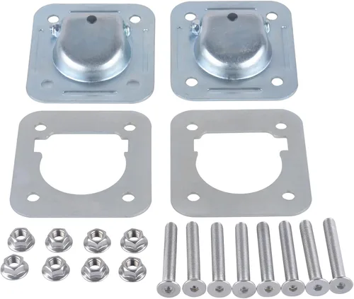 Vista 6 de Anclajes de amarre de anillo en D empotrados (capacidad de 6,000 lb.) para remolque, anclajes de amarre de remolque, kit de servicio pesado