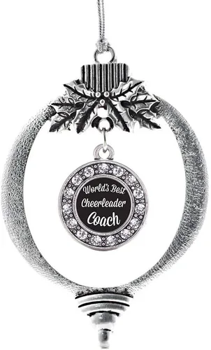 Vista 556 de Inspired Silver - Adorno de cromosoma 21 con dije de círculo de plata con joyas de circonita cúbica