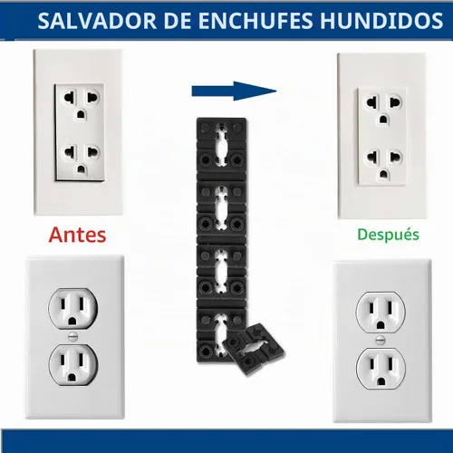 Vista 5 de 100 piezas Espaciadores de Tomacorriente para Caja Eléctrica, Espaciadores de Toma de Corriente Eléctrica Calzas Interruptor y Espaciador de Gris