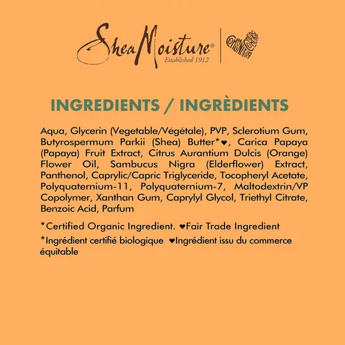 Vista 8 de SheaMoisture - Gel de leche para cabello rizado ondulado, papaya y neroli, sin parabenos, 8 onzas