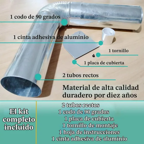 Vista 2 de 3911EZ9131X 383EEL9001B Kit de ventilación lateral universal para secador LG, conjunto de kit de ventilación compatible con Kenmore/Sears, pieza