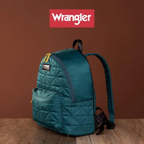 Vista 3 de Montana West Wrangler - Mochila acolchada para mujer, azul, (B#Blue), Mochilas tipo mochila